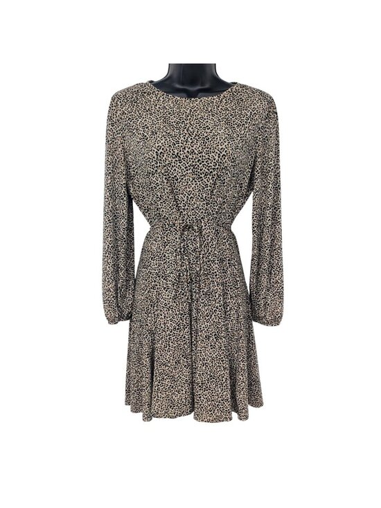 Banana Republic Dresses & Skirts - Banana Republic Leopard Print Dress Fit Flare Office Classic Chic Medium Petite